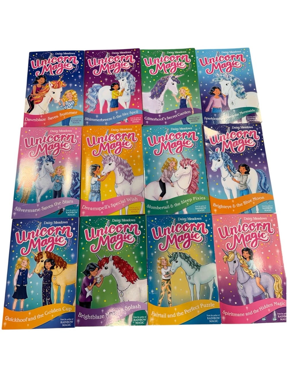 Unicorn Magic Kids Book Set - Colorful Rainbow Collection 12 piece